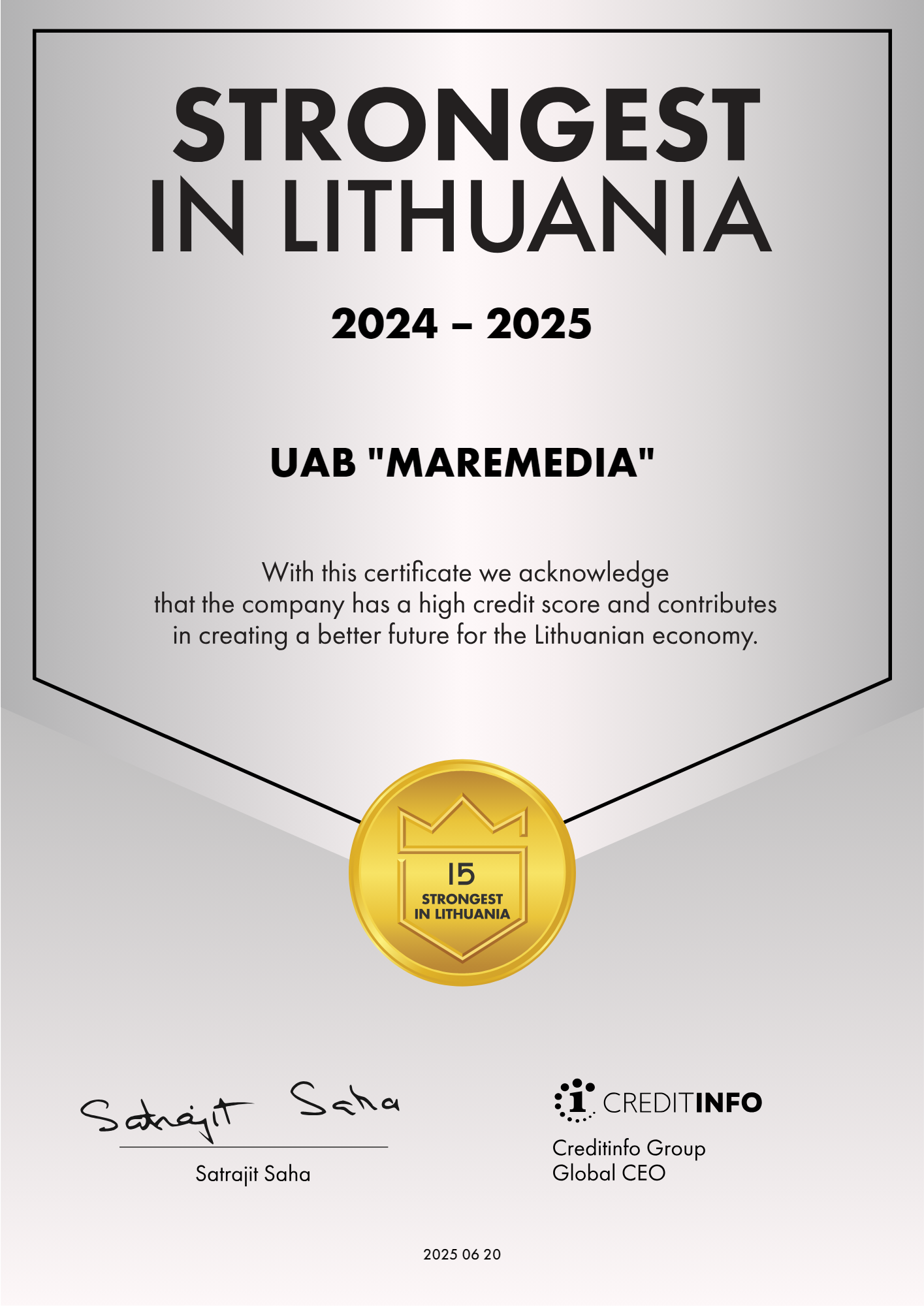 Strongest in Lithuania